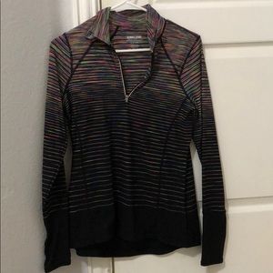 A long sleeve dry fit active wear top.